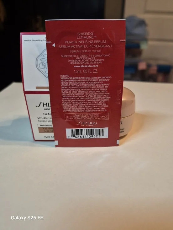 Shiseido Benefiance Wrinkle Smoothing Cream with Bonus Serum Sample, 15ml, NIB - Picture 10 of 10